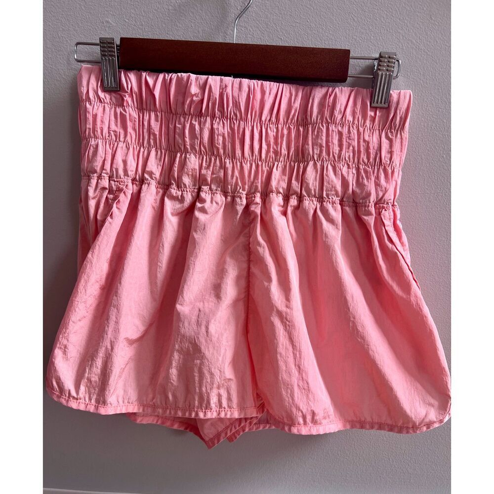 Womans' Free People Movement Ruffle Pink Shorts size M